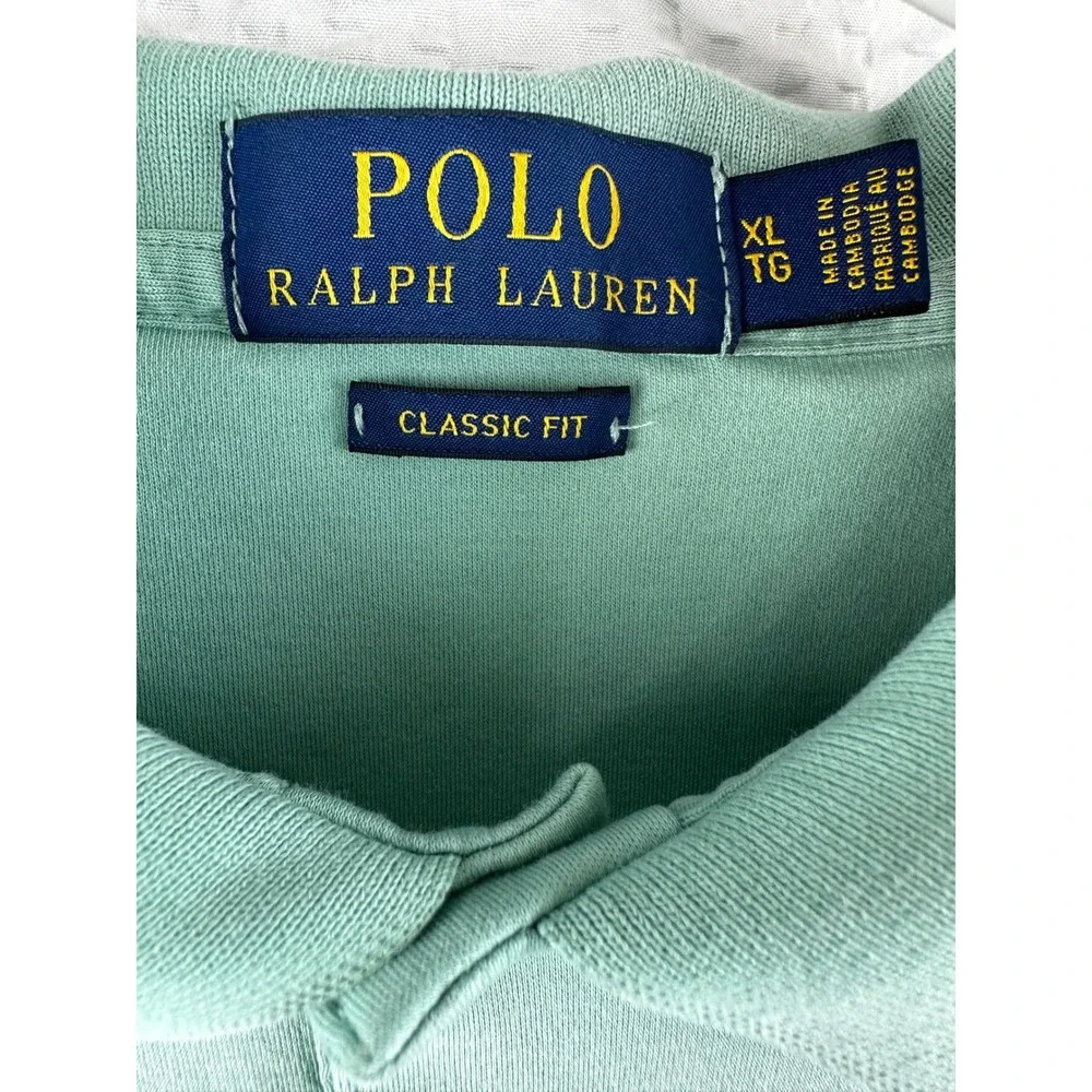 Polo Ralph Lauren Classic Fit Polo Shirt Mens XL Mint‎ Green
